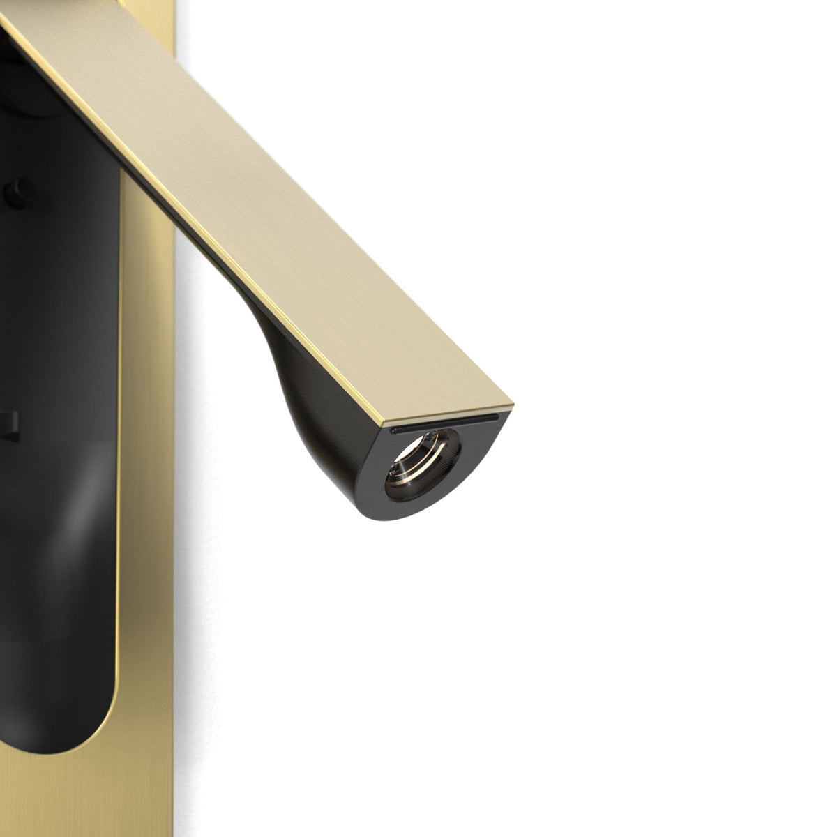 Keta USB-A Recessed Switched LED Reading Light in Matt Gold