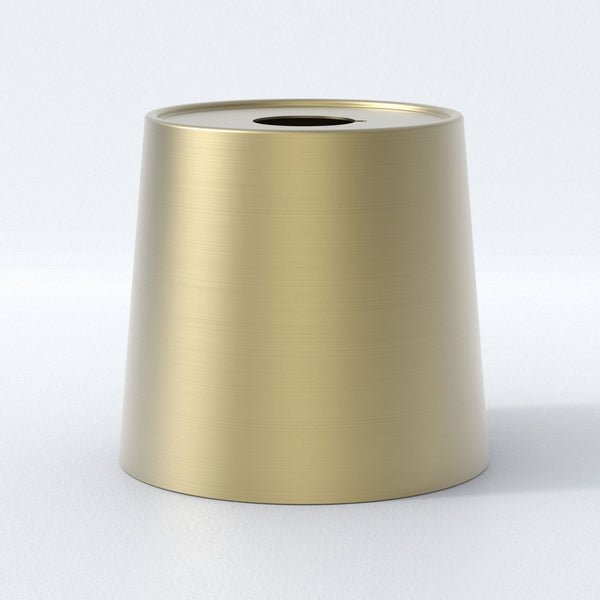 Tapered Drum 155 Steel Shade in Matt Gold