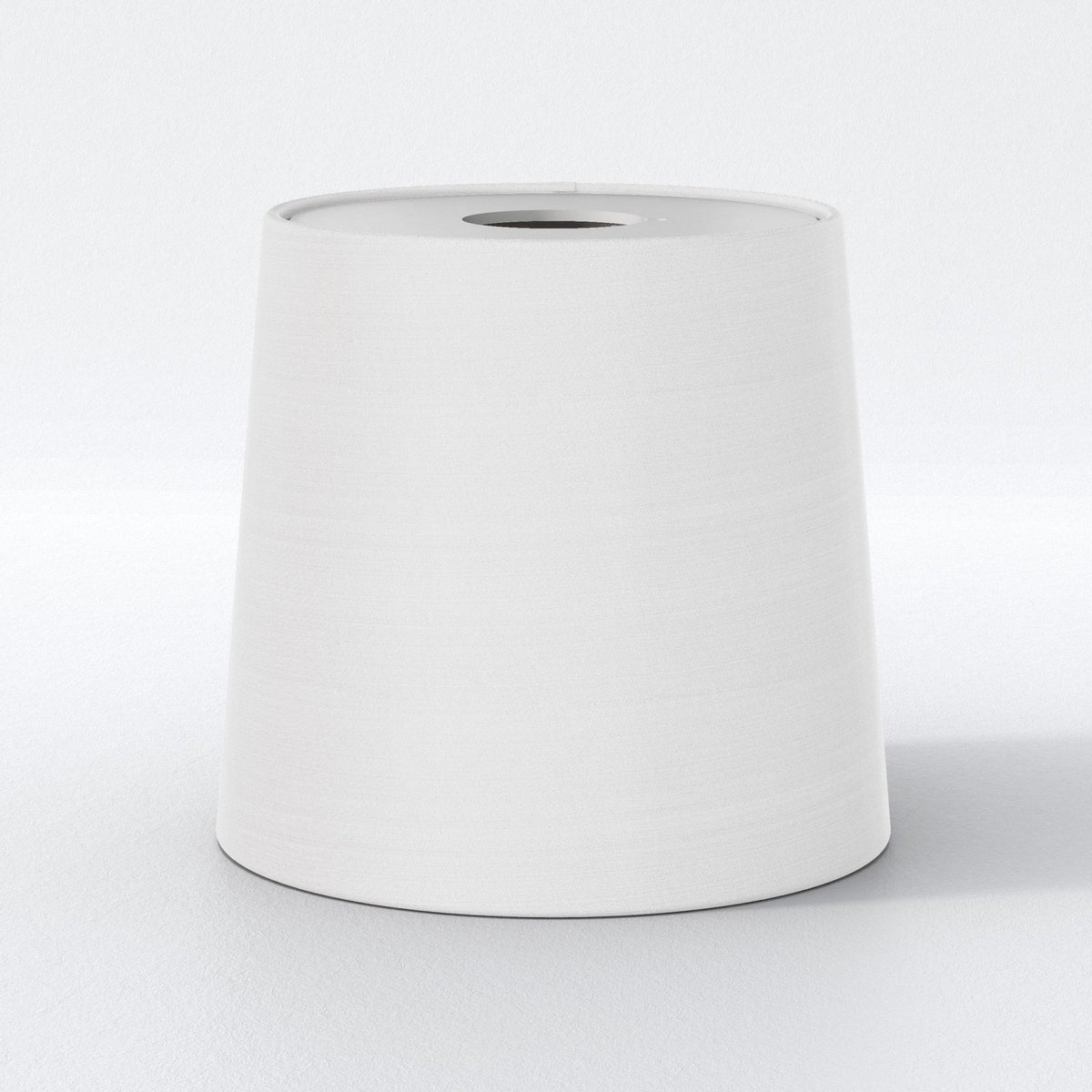 Tapered Drum 155 Fabric Shade in White