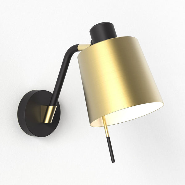 Edward Adjustable Wall Light in Matt Black