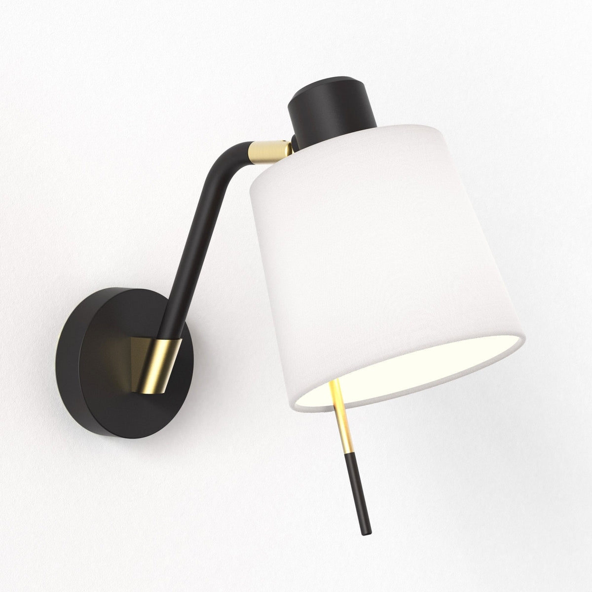 Edward Adjustable Wall Light in Matt Black