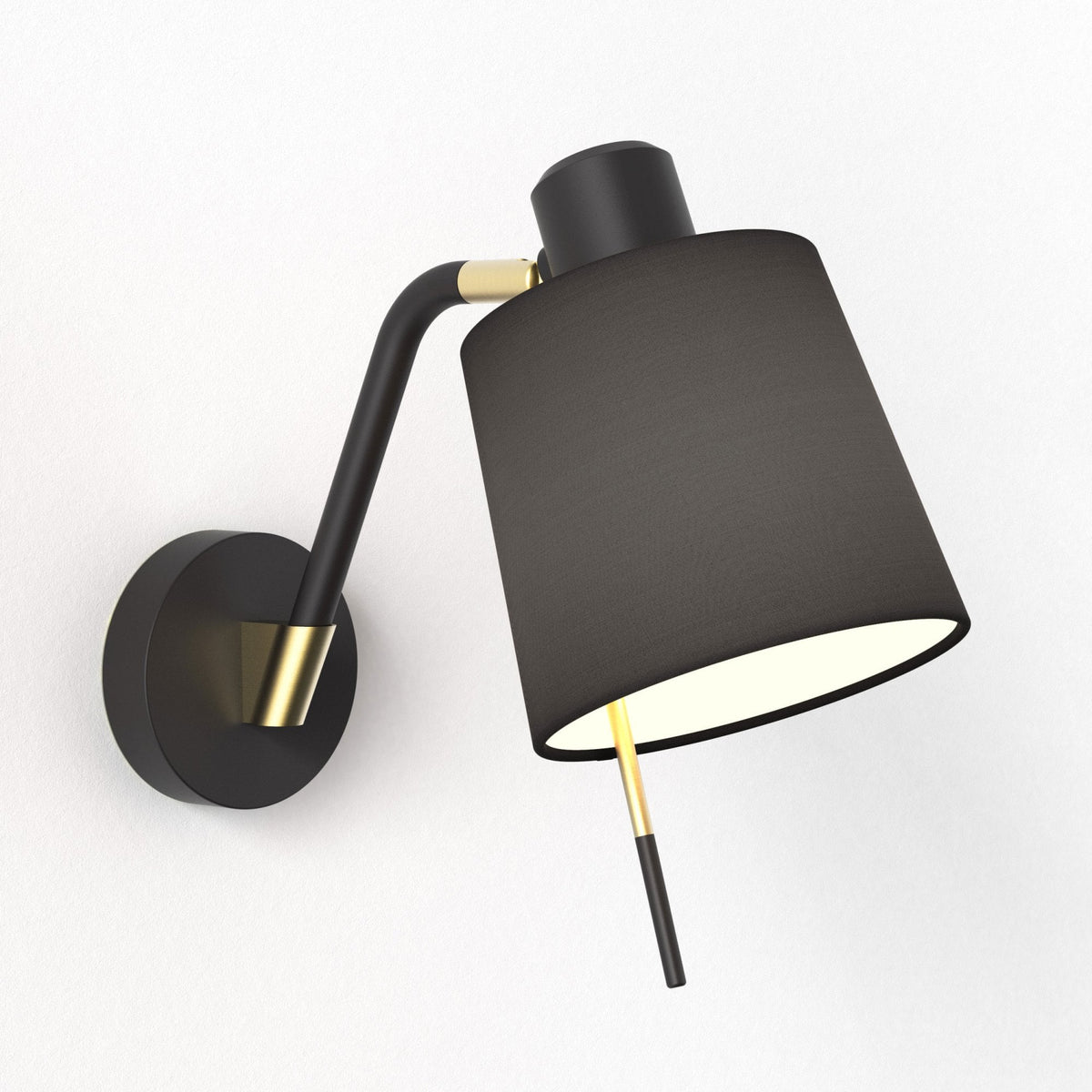 Edward Adjustable Wall Light in Matt Black