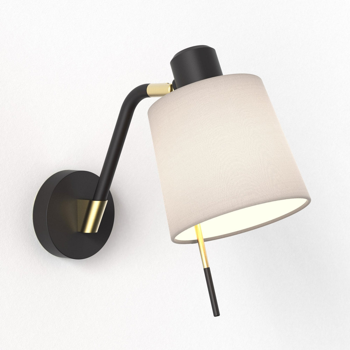 Edward Adjustable Wall Light in Matt Black