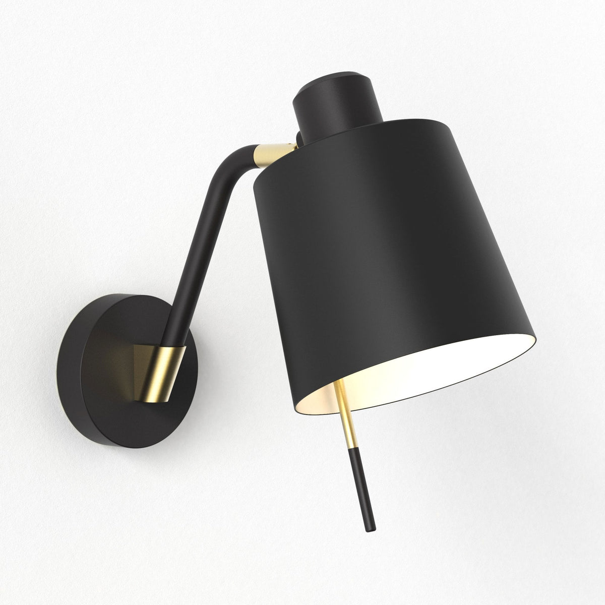 Edward Adjustable Wall Light in Matt Black