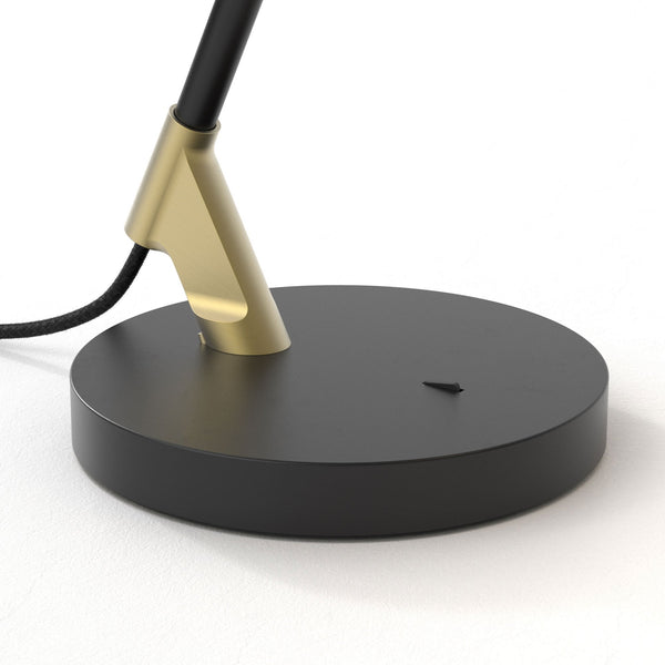 Edward Switched Adjustable Desk Light in Matt Black