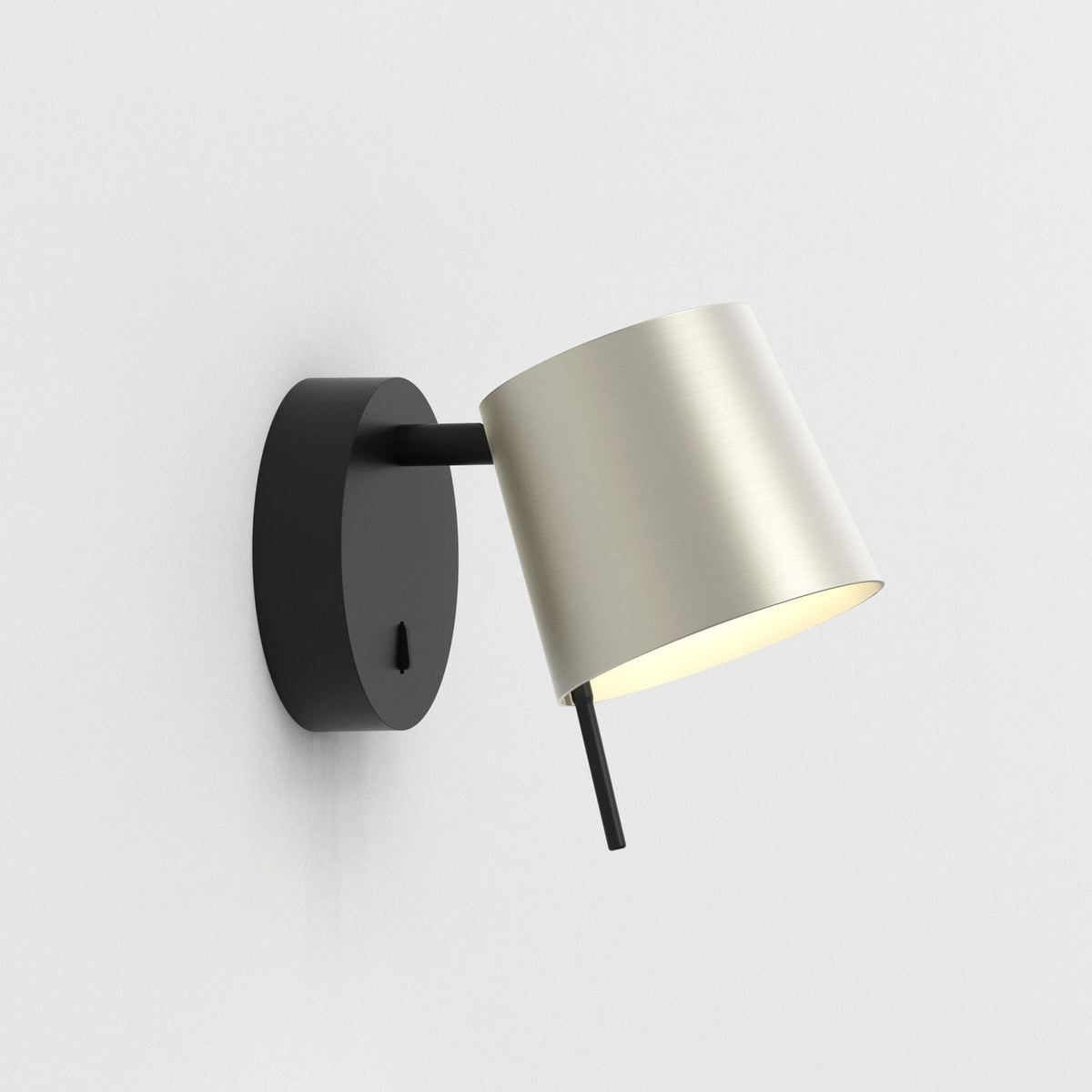 Black and silver wall light