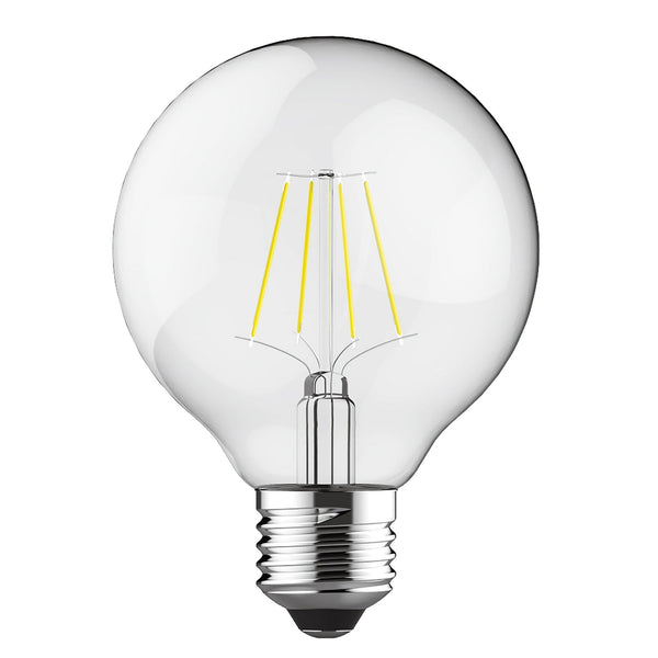 Classic E27 Dimmable Warm White 80mm LED Globe 6.5W 2700K 806lm