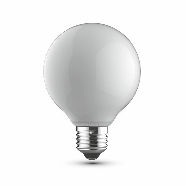 Classic E27 Dimmable Warm White Opal 80mm LED Globe 6.5W 2700K 806lm