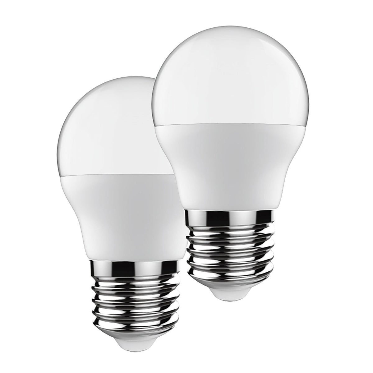 E27 Warm White LED Golf Ball 5W 3000K 470lm Twin Pack