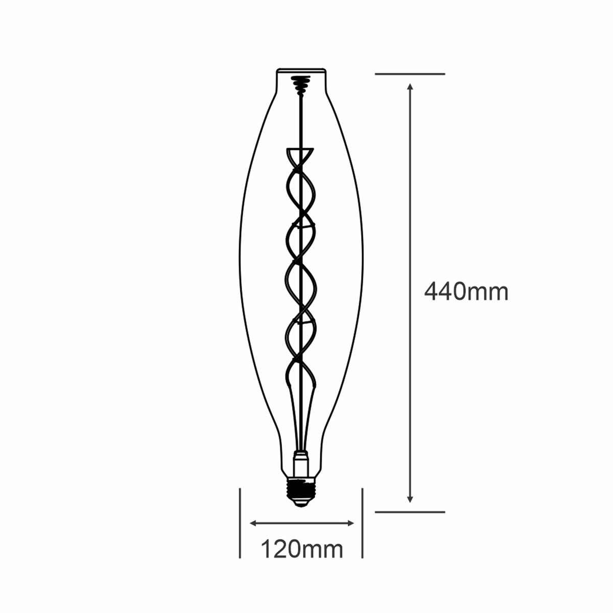 Classic Style E27 Amber Type I Dimmable Extra Warm White LED 4W 2100K 200lm