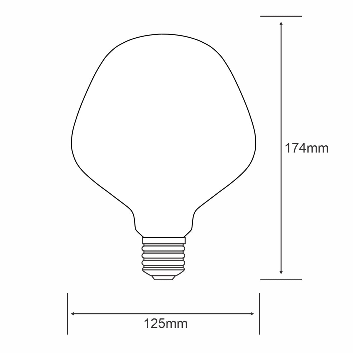 Classic Style E27 Opal Type N1 Dimmable Warm White LED 4W 2700K 320lm