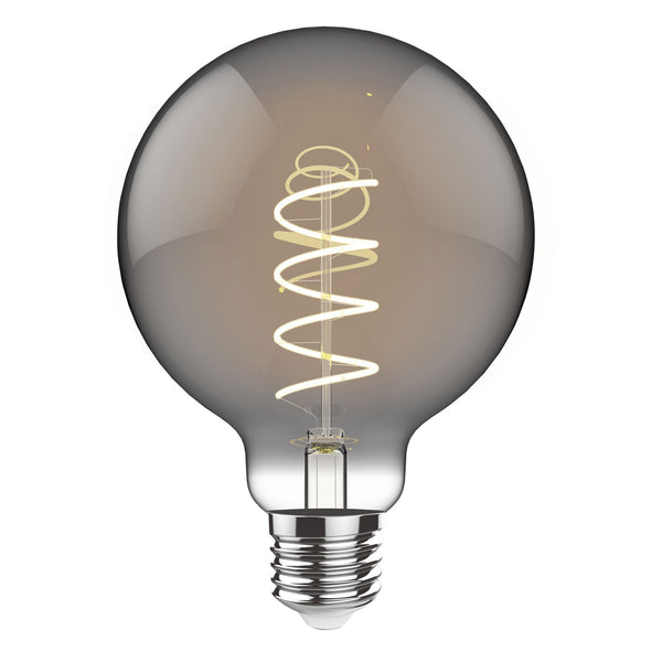 Classic E27 Dimmable Extra Warm White Smoked 80mm LED Globe 4W 2100K 120lm