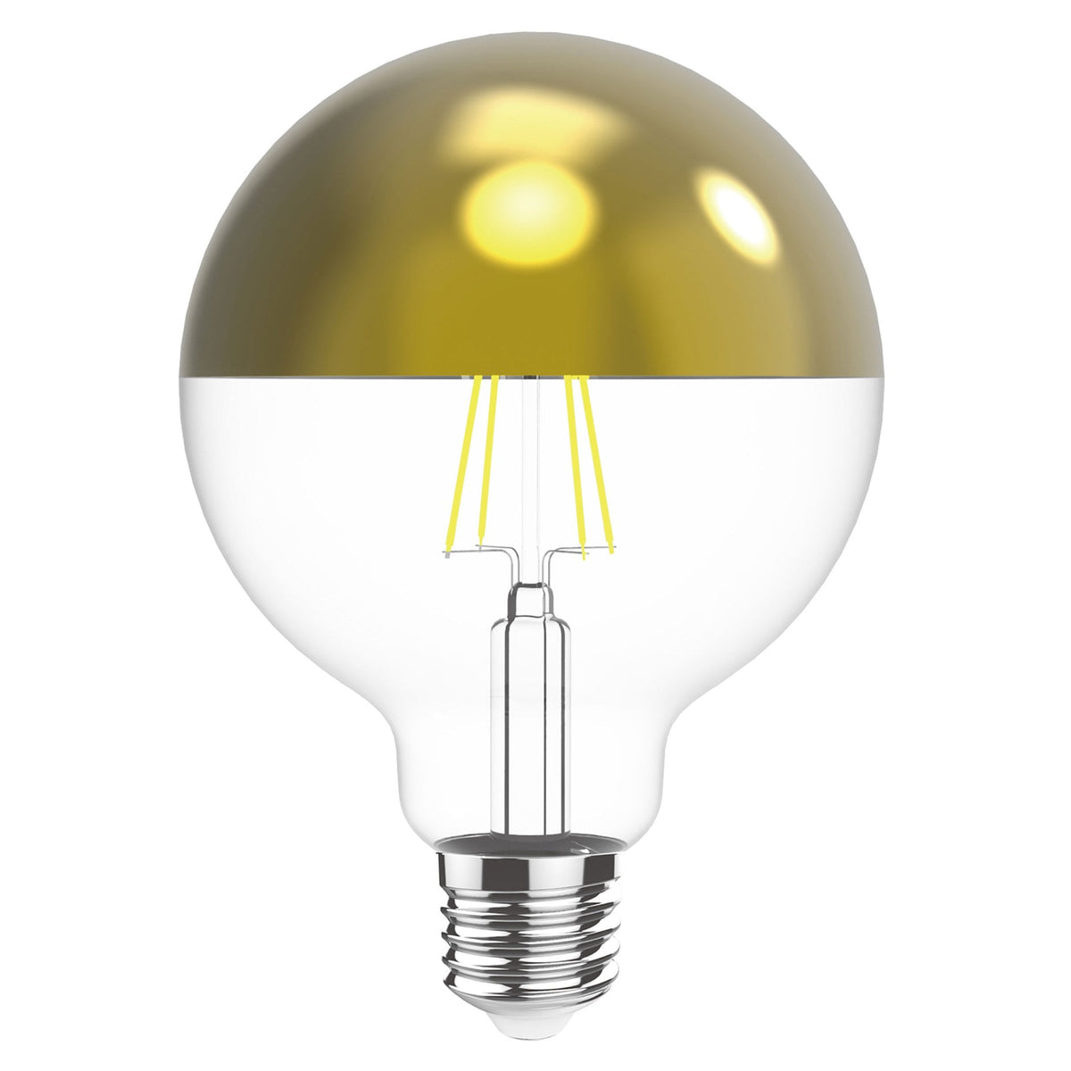 Classic Deco E27 Dimmable Warm White Gold Top 80mm LED Globe 4W 2700K 330lm