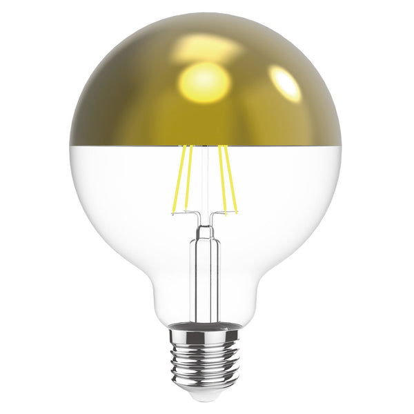 Classic Deco E27 Dimmable Warm White Gold Top 80mm LED Globe 4W 2700K 330lm