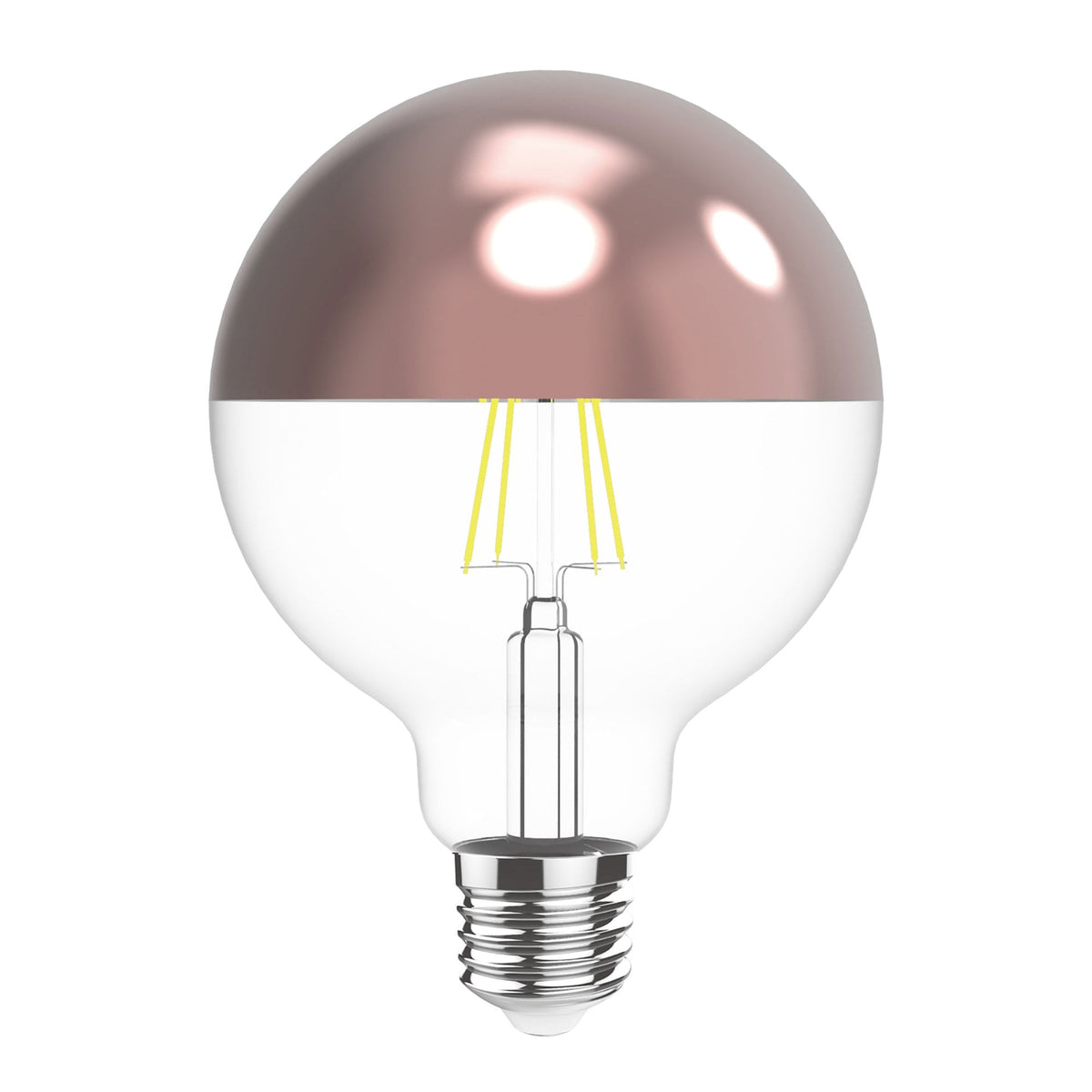 Classic Deco E27 Dimmable Warm White Rose Gold Top 80mm LED Globe 4W 2700K 330lm