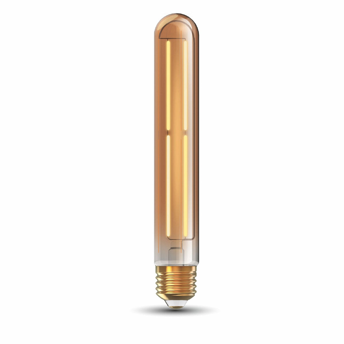 Classic Deco Gold E27 Dimmable Extra Warm White Straight Filament LED 185mm Tube 4W 1800K 300lm