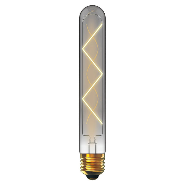 Classic Deco Smoked E27 Dimmable Neutral White X Filament LED 185mm Tube 4W 4000K 300lm