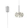 Bridestowe Single Pendant in Polished Chrome & Clear Crystal