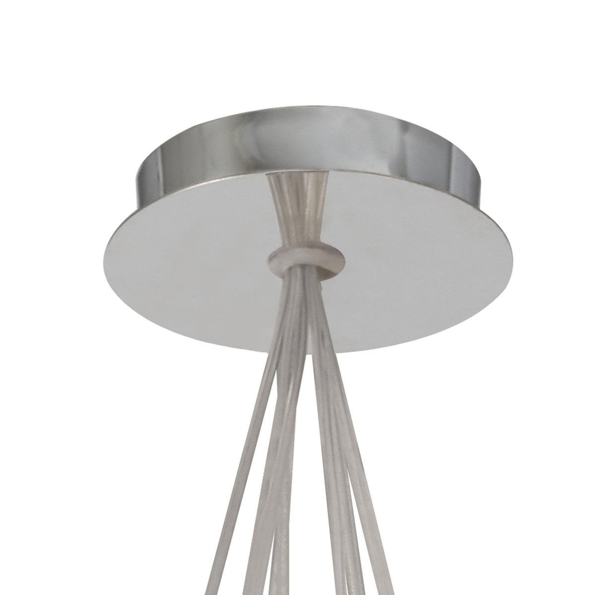 Bridestowe 7 Light Cluster Pendant in Polished Chrome & Clear Crystal