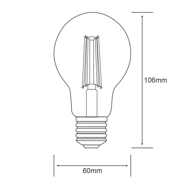 Classic E27 Neutral White LED GLS 6.5W 4000K 806lm