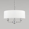Banyan 45cm 3 Light Pendant in Chrome Finish & White Shade