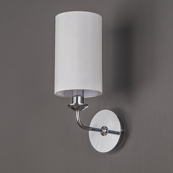 Banyan Wall Light in Chrome with White Shade