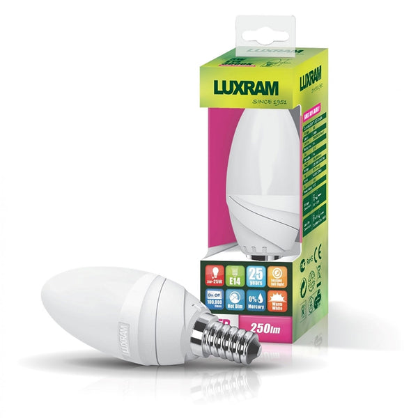 Curvodo E14 Neutral White LED Candle 4.5W 4000K 430lm