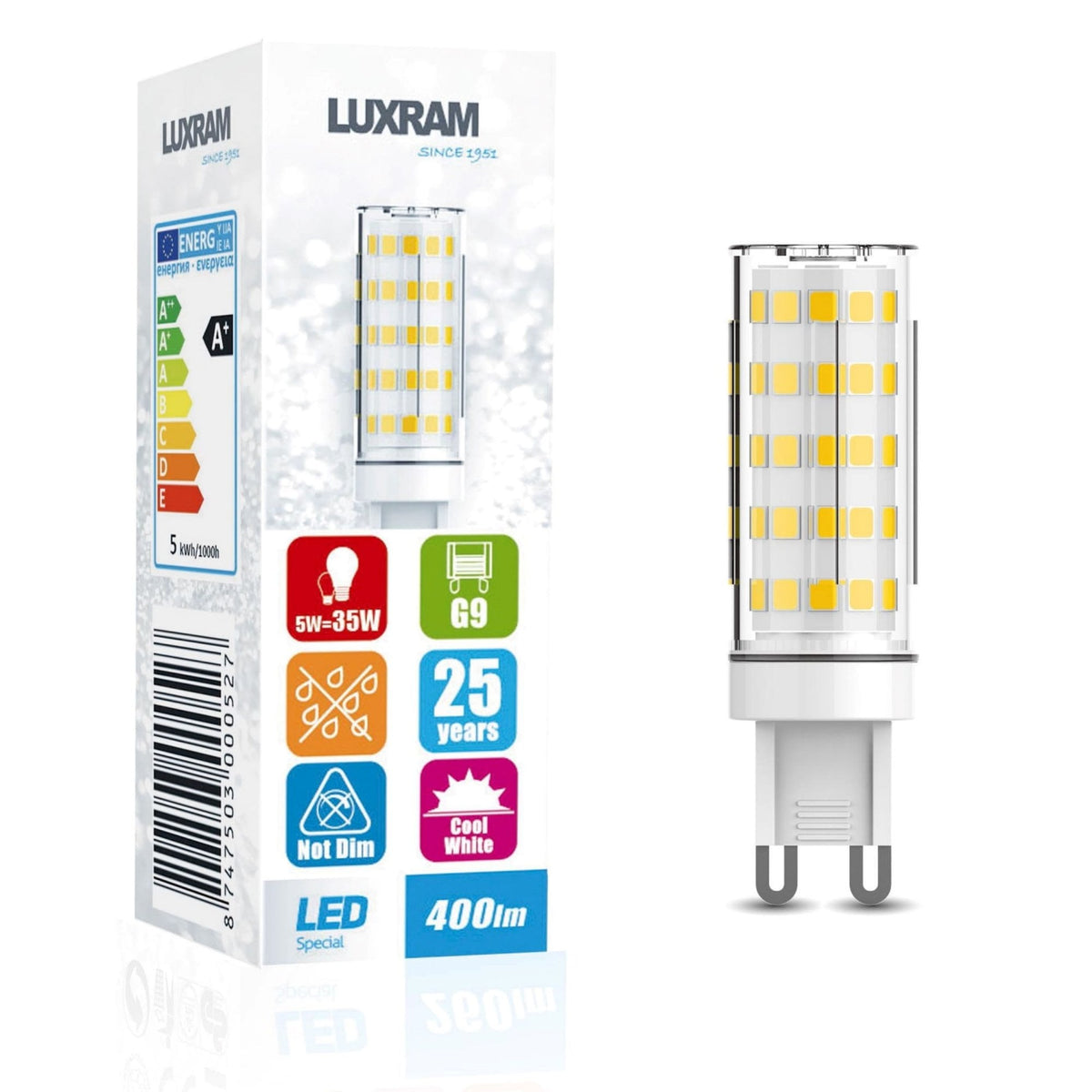 Pixy G9 Neutral White LED 5W 4000K 400lm