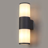 Merrivale IP54 Exterior Up & Down Wall Light in Anthracite with Opal Diffusers