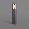 Merrivale IP54 Exterior 45cm Post Light in Anthracite with Smoked Diffuser