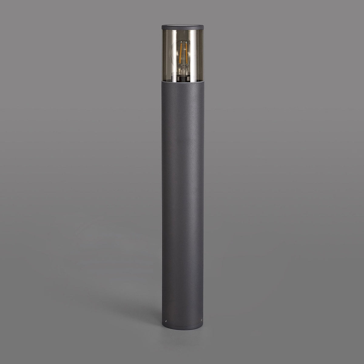 Merrivale IP54 Exterior 65cm Post Light in Anthracite with Smoked Diffuser
