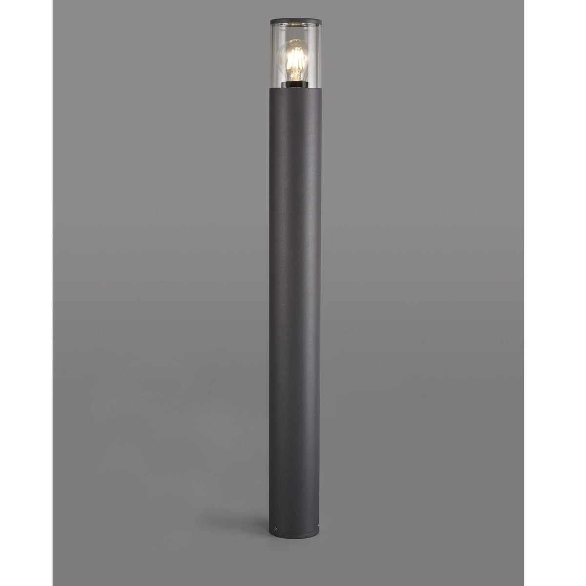 Merrivale IP54 Exterior 90cm Post Light in Anthracite with Clear Diffuser