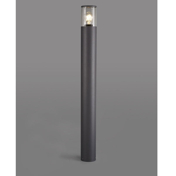 Merrivale IP54 Exterior 90cm Post Light in Anthracite with Clear Diffuser