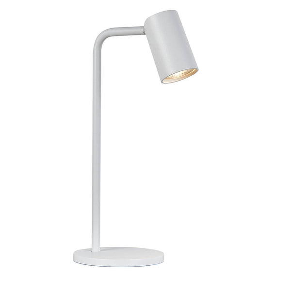 Sal 365mm Switched Table Lamp in Matt White