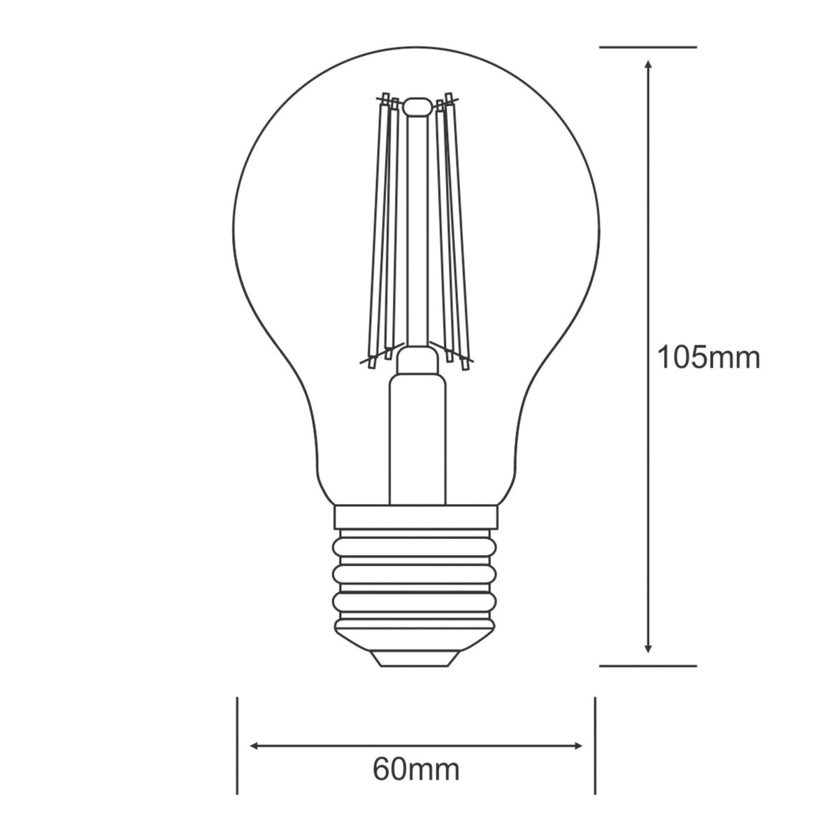 Classic Vintage E27 Extra Warm White Gold GLS LED 4W 2200K 330lm