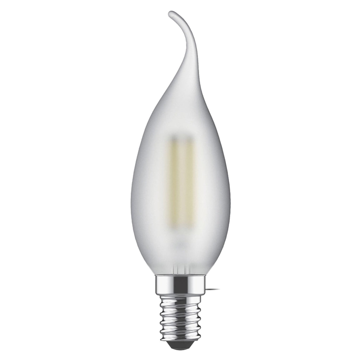 Classic E14 Warm White LED Candle Tip Frosted 4W 2700K 470lm