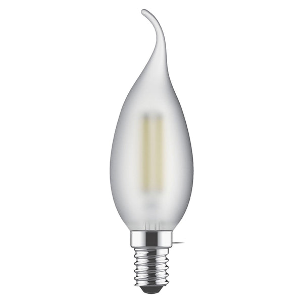 Classic E14 Warm White LED Candle Tip Frosted 4W 2700K 470lm