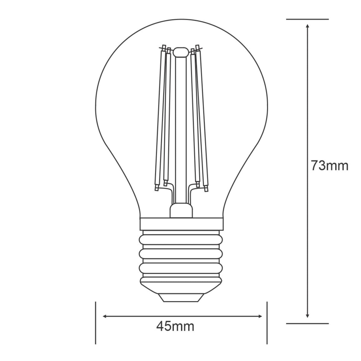 Classic E27 Warm White LED Golf Ball 6.5W 2700K 806lm