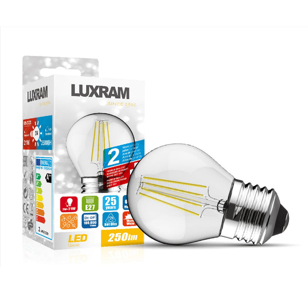 Classic E27 Warm White LED Golf Ball 6.5W 2700K 806lm