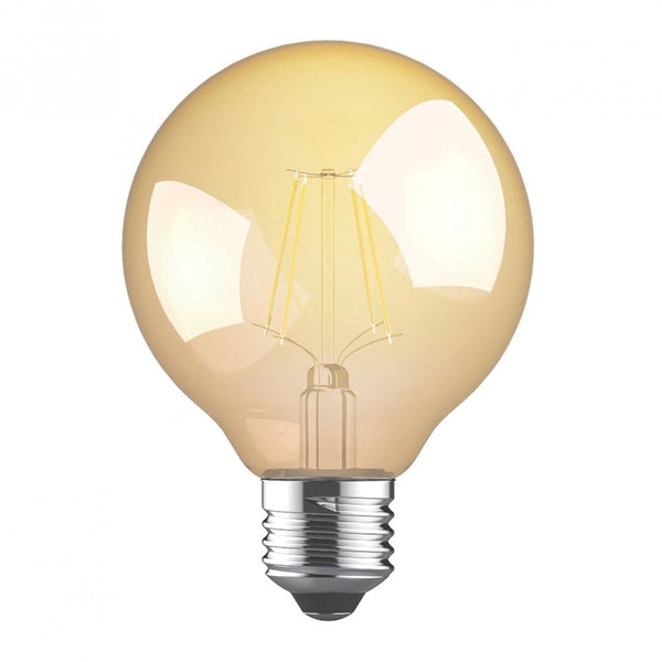 Vintage E27 Extra Warm White Gold 80mm LED Globe 4W 2200K 330lm
