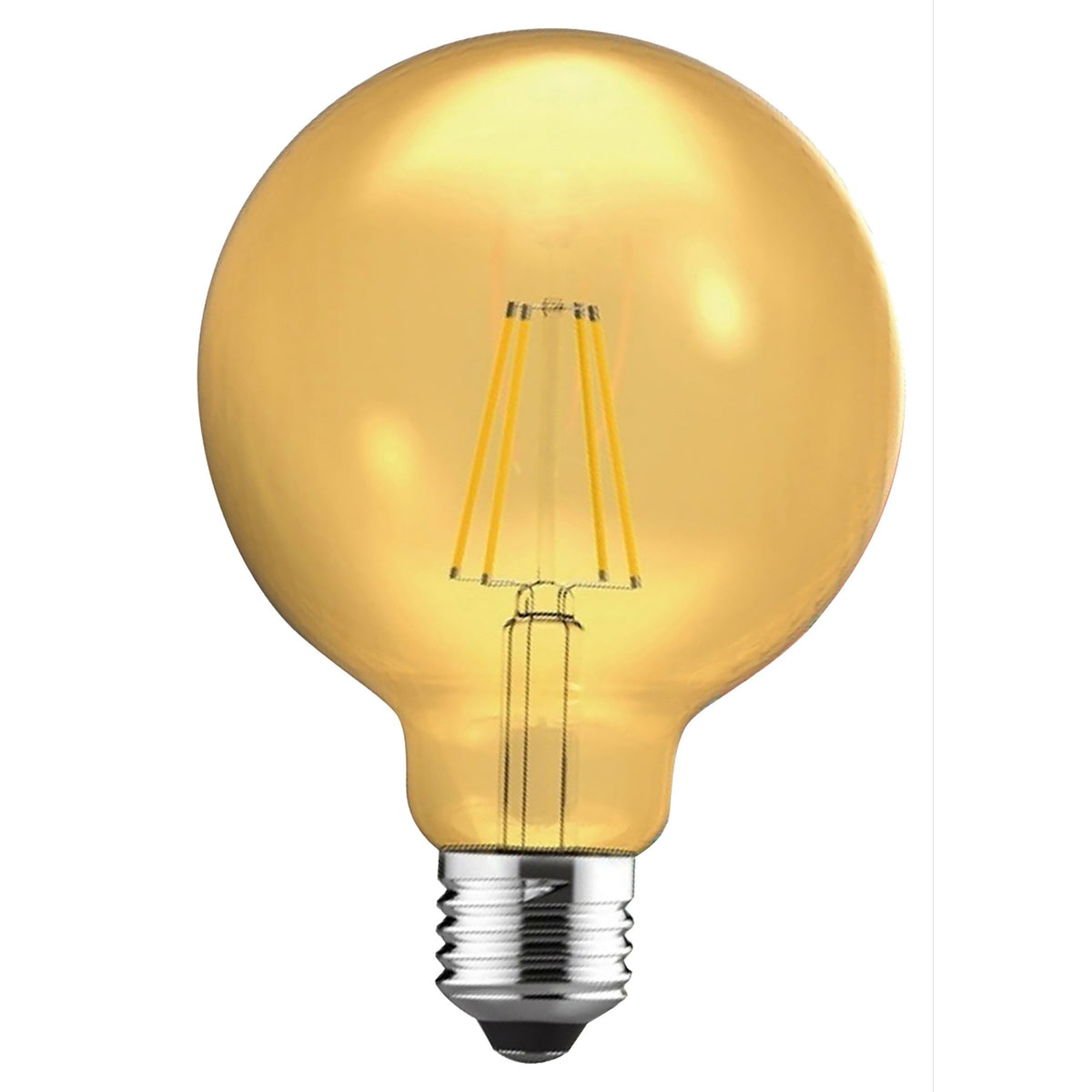 Vintage E27 Gold 95mm Globe LED 8W 2200K 630lm