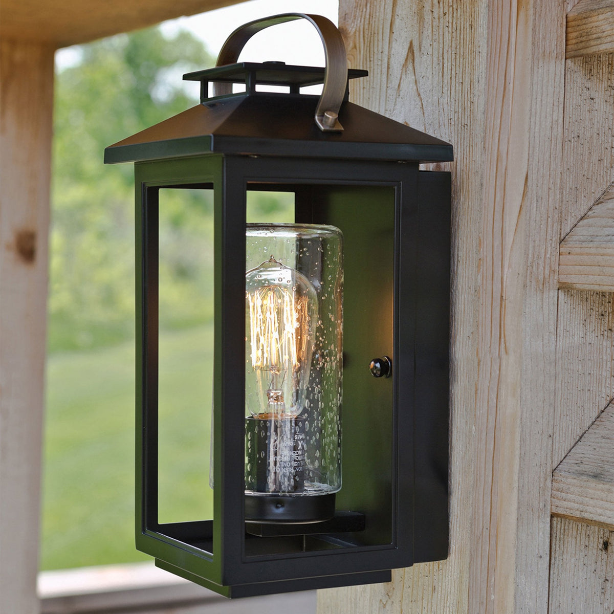 Atwater IP44 Exterior Small Wall Light in Black