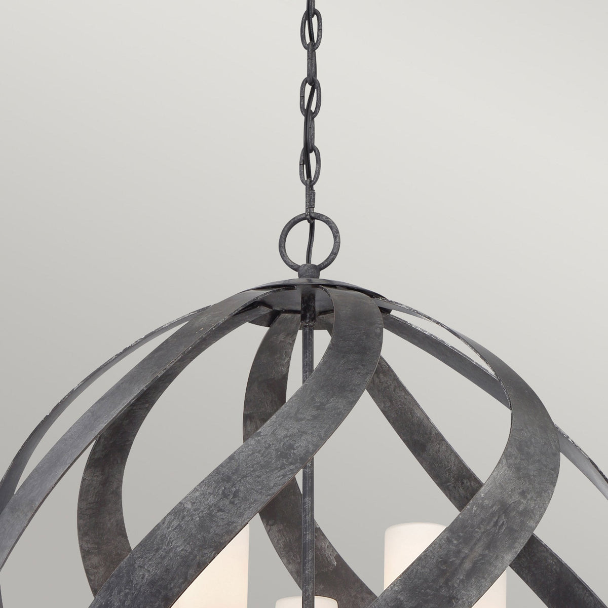 Blacksmith IP44 Five Light Chandelier in Old Black