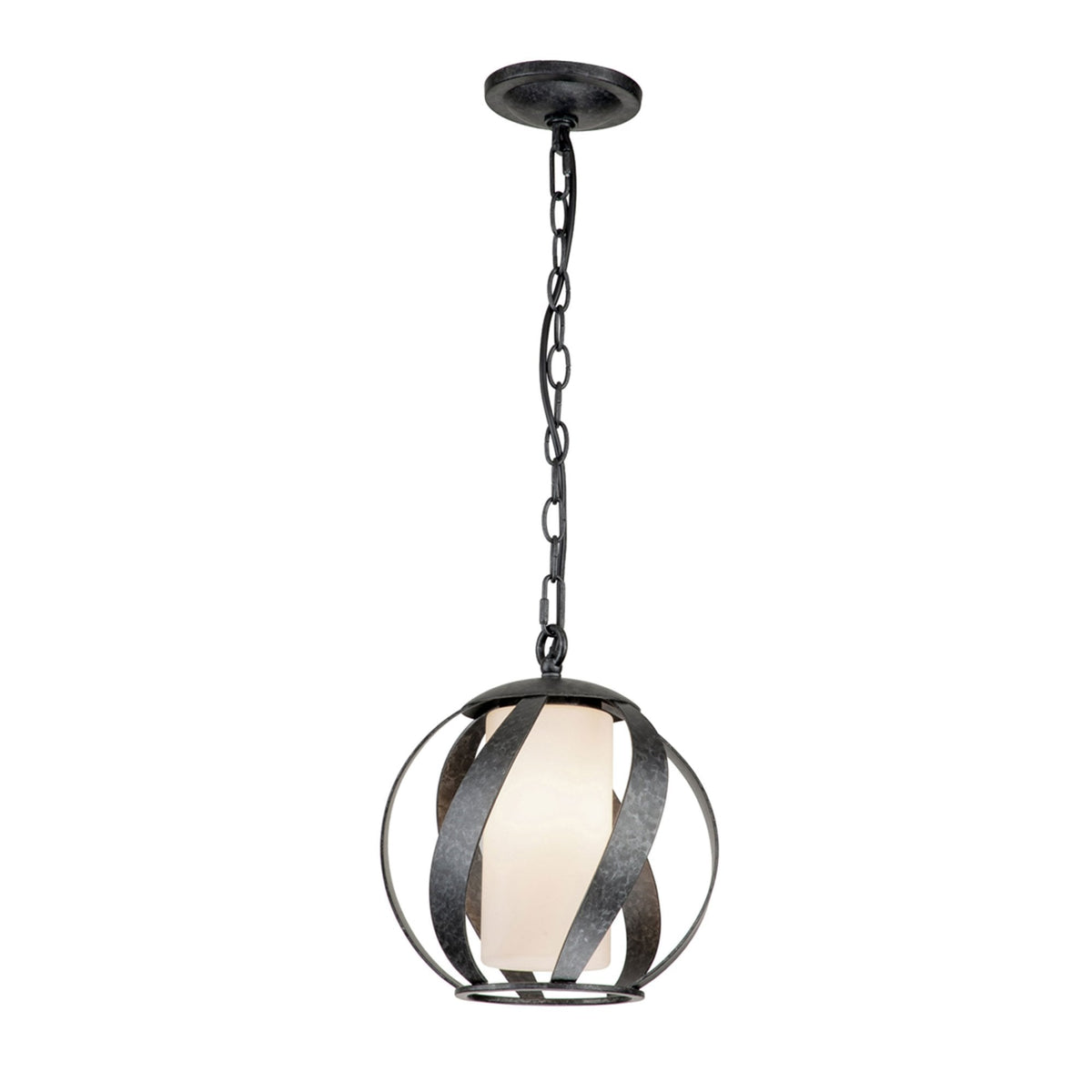 Blacksmith IP44 Pendant in Old Black