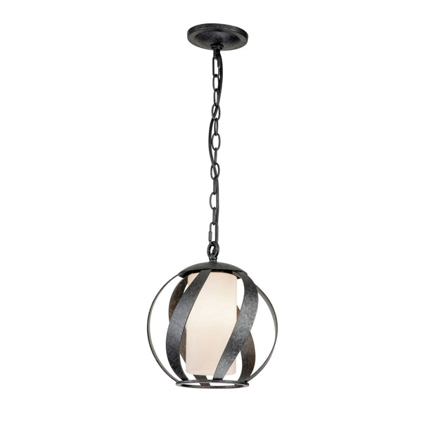 Blacksmith IP44 Pendant in Old Black