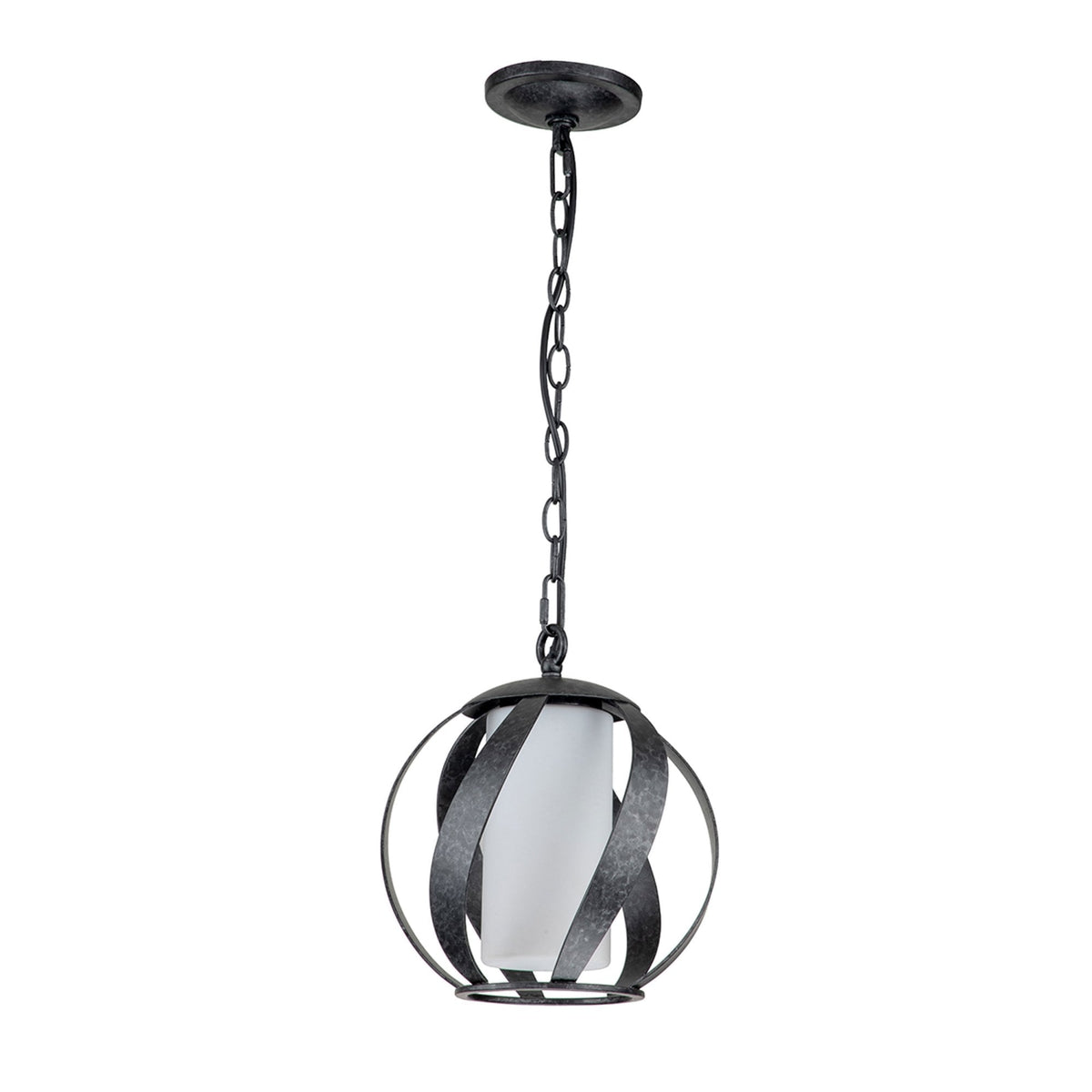 Blacksmith IP44 Pendant in Old Black