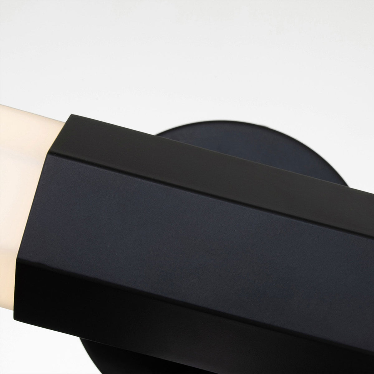 Facet Dual IP44 LED Wall Light in Matt Black