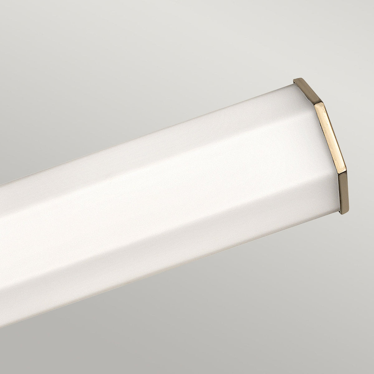 Facet Dual IP44 LED Wall Light in Heritage Brass