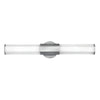 Facet Dual IP44 LED Wall Light in Polished Chrome