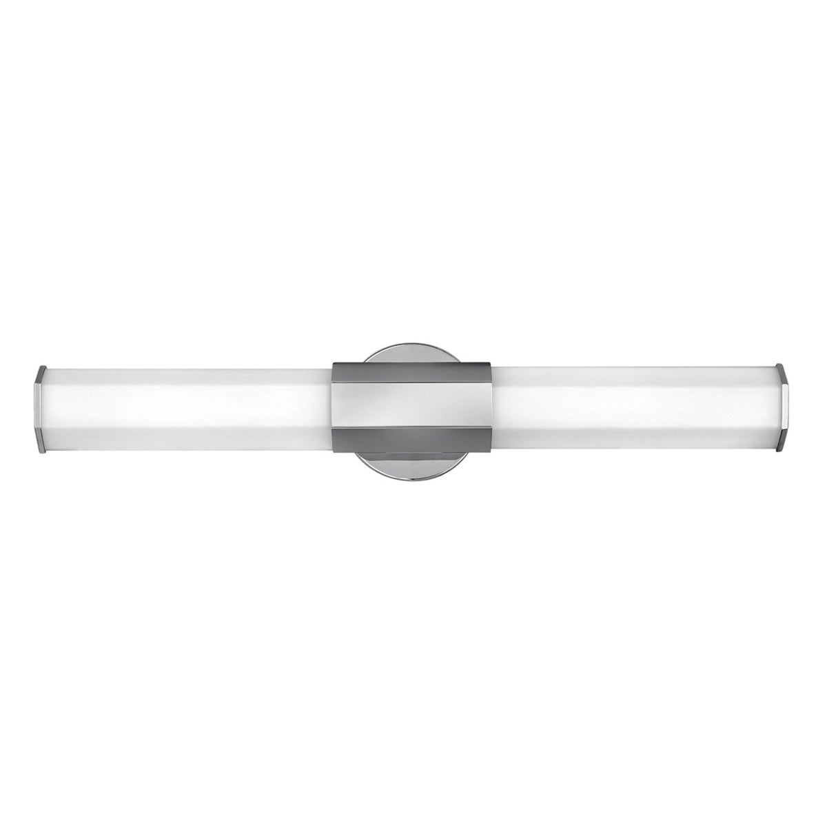 Facet Dual IP44 LED Wall Light in Polished Chrome